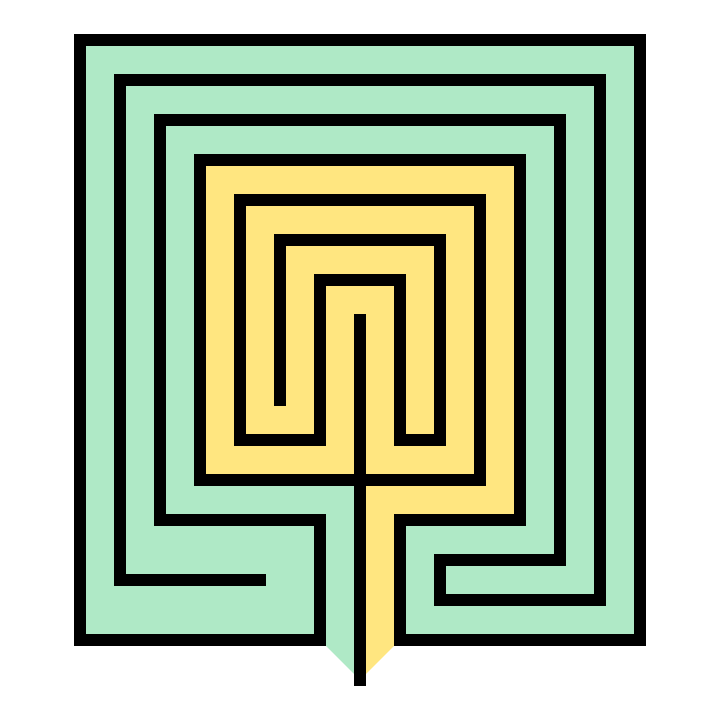 How to Draw a Square Hopi Tapu'at Labyrinth — Free Printable